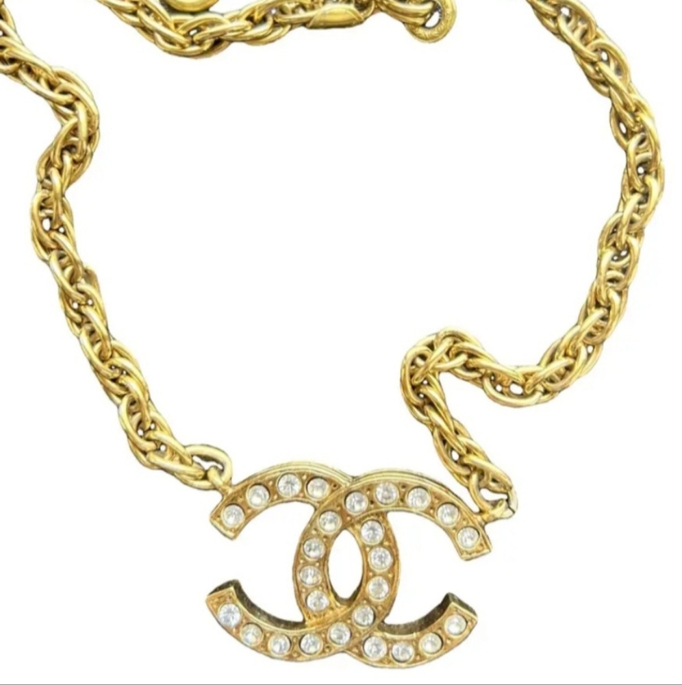 Authentic Chanel Rhinestone Choker Vintage